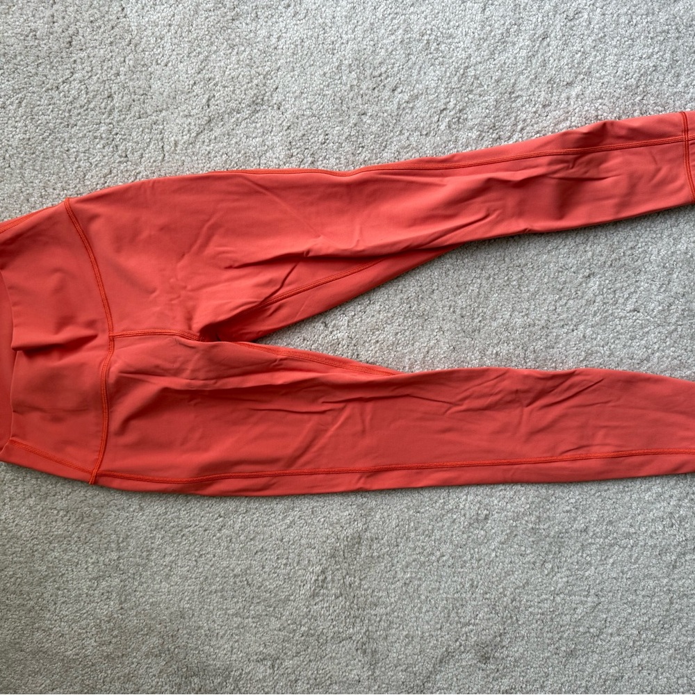 Lululemon Athletica Vibrant Coral Leggings
